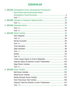 SMMM Staja Giriş Sınavına Hazırlık Finansal Muhasebe Konu Anlatımlı Kitap
