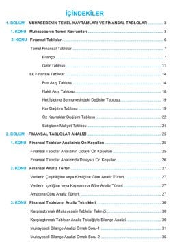 SMMM Yeterlilik Sınavına Hazırlık Finansal Tablolar ve Analizi Konu Anlatımlı Kitap