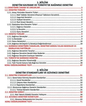 KGK Bağımsız Denetçi Sınavlarına Hazırlık Denetim Konu Anlatımlı Kitap