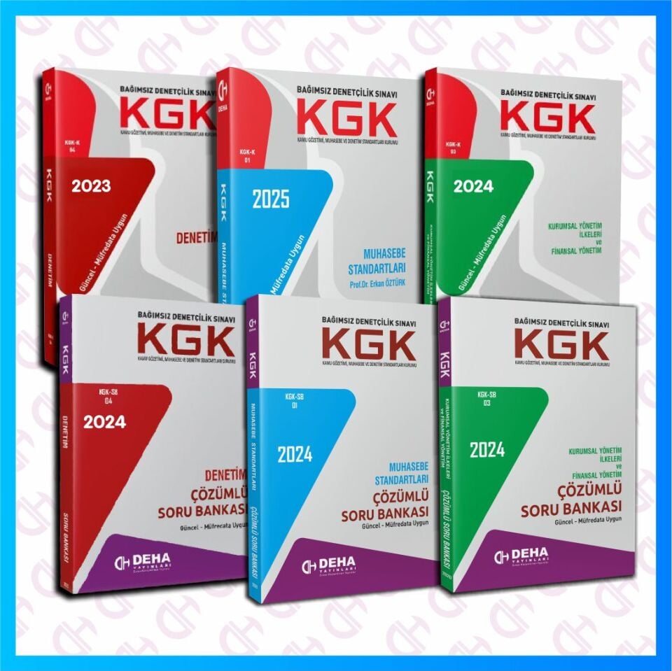 KGK Bağımsız Denetçi Sınavlarına Hazırlık Konu Anlatımlı Kitaplar ve Soru Bankaları Seti