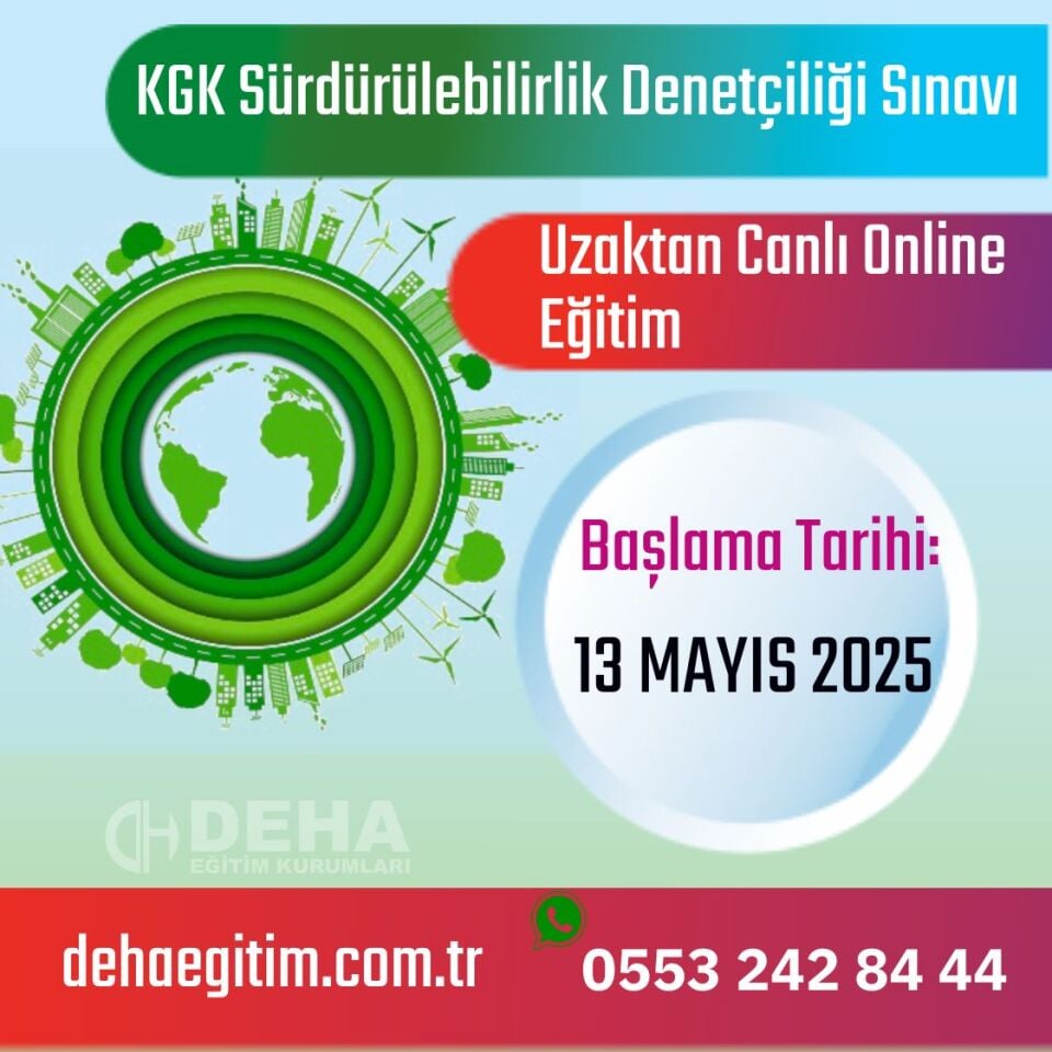 KGK Sürdürülebilirlik Denetçiliği Sınavı Başlama Tarihi: 13 Mayıs 2025